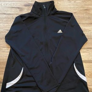 ADIDAS black zip-up